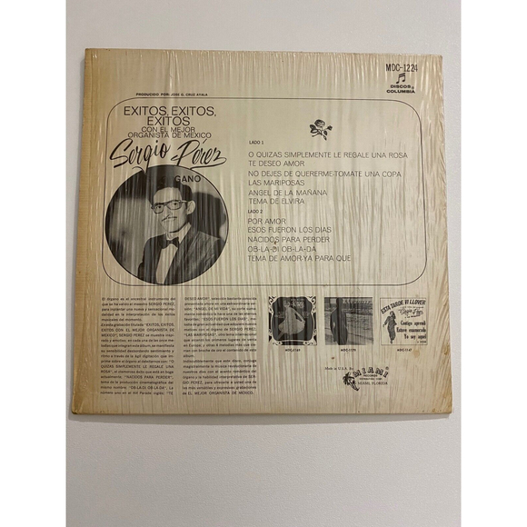 Sergio Perez Exitos Exitos Exitos Con El Mejor Organista De Mexico LP 1224 VG+ - Picture 2 of 7